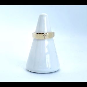 James Avery Retired Gold Narrow Cross Ring Sz 6.25